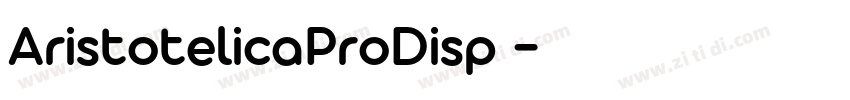 AristotelicaProDisp 字体转换